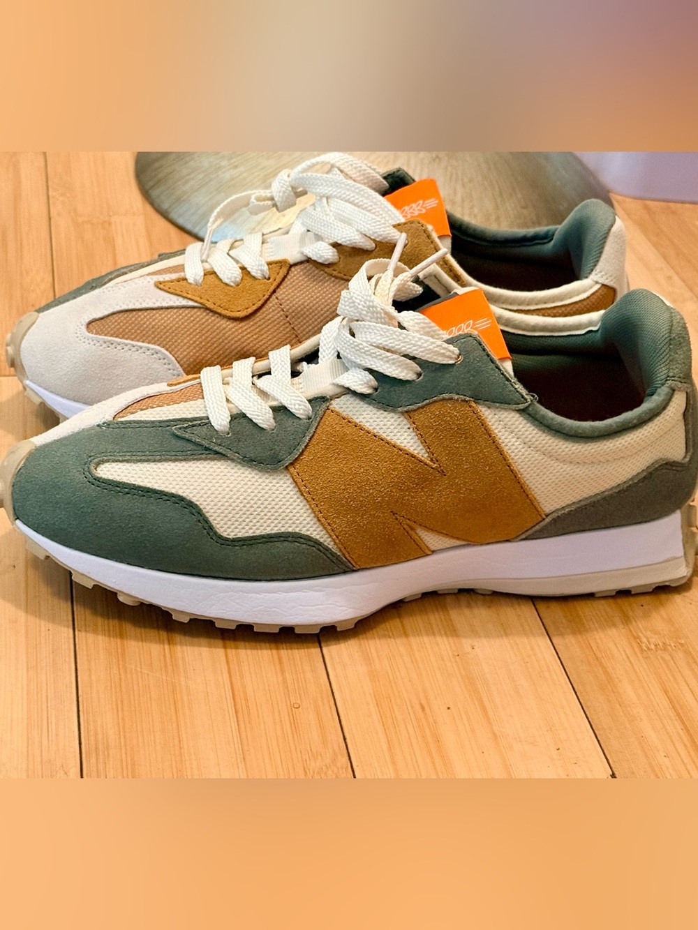 New Balance x Todd Snyder 327 Sneakers Wheat & Cream Farmers Market Pack - Picture 6 of 8